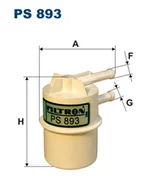 Filtry paliwa - Filtr paliwa FILTRON PS893 WK427 PS893 - miniaturka - grafika 1