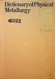 Dictionary of Physical Metallurgy - Psychologia - miniaturka - grafika 1