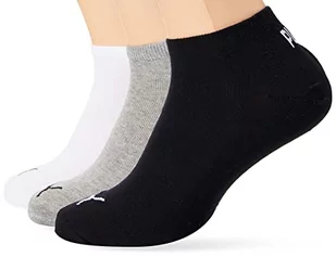 PUMA Skarpety typu sneaker Plain Socke, szary/biały/czarny, 43-46 EU - Skarpetki damskie - miniaturka - grafika 1