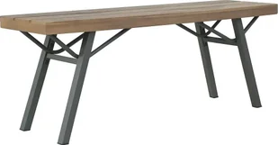 Elior Drewniana ławka ogrodowa Ethan - brązowa - Ławki ogrodowe - miniaturka - grafika 1