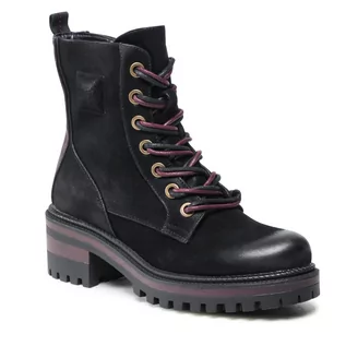 Botki damskie - Wrangler Botki Ballantyne WL12600A Black/Burgundy 338 - grafika 1