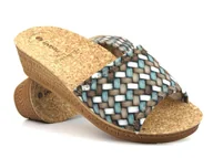 Klapki i japonki damskie - Klapki damskie na korkowej wkładce - INBLU DI-75, beżowe - Inblu - miniaturka - grafika 1