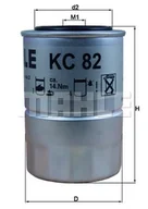 Filtry paliwa - Filtr paliwa Mahle KC 82D - miniaturka - grafika 1