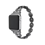 Akcesoria do smartwatchy - Pasek bransoletka do Apple Watch 38/40/41 wzór 3 czarna - miniaturka - grafika 1