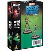 Gry bitewne - Marvel Crisis Protocol. Sin & Viper Atomic Mass Games - miniaturka - grafika 1
