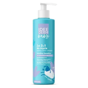 IDEE DERM Baby Żel 3w1 do mycia twarzy, ciała i włosów, 400ml - Kosmetyki kąpielowe dla dzieci - miniaturka - grafika 1
