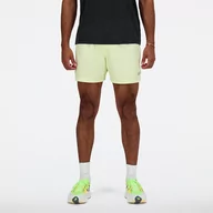 Spodenki męskie - Spodenki męskie New Balance MS41286LLT  żółte - miniaturka - grafika 1