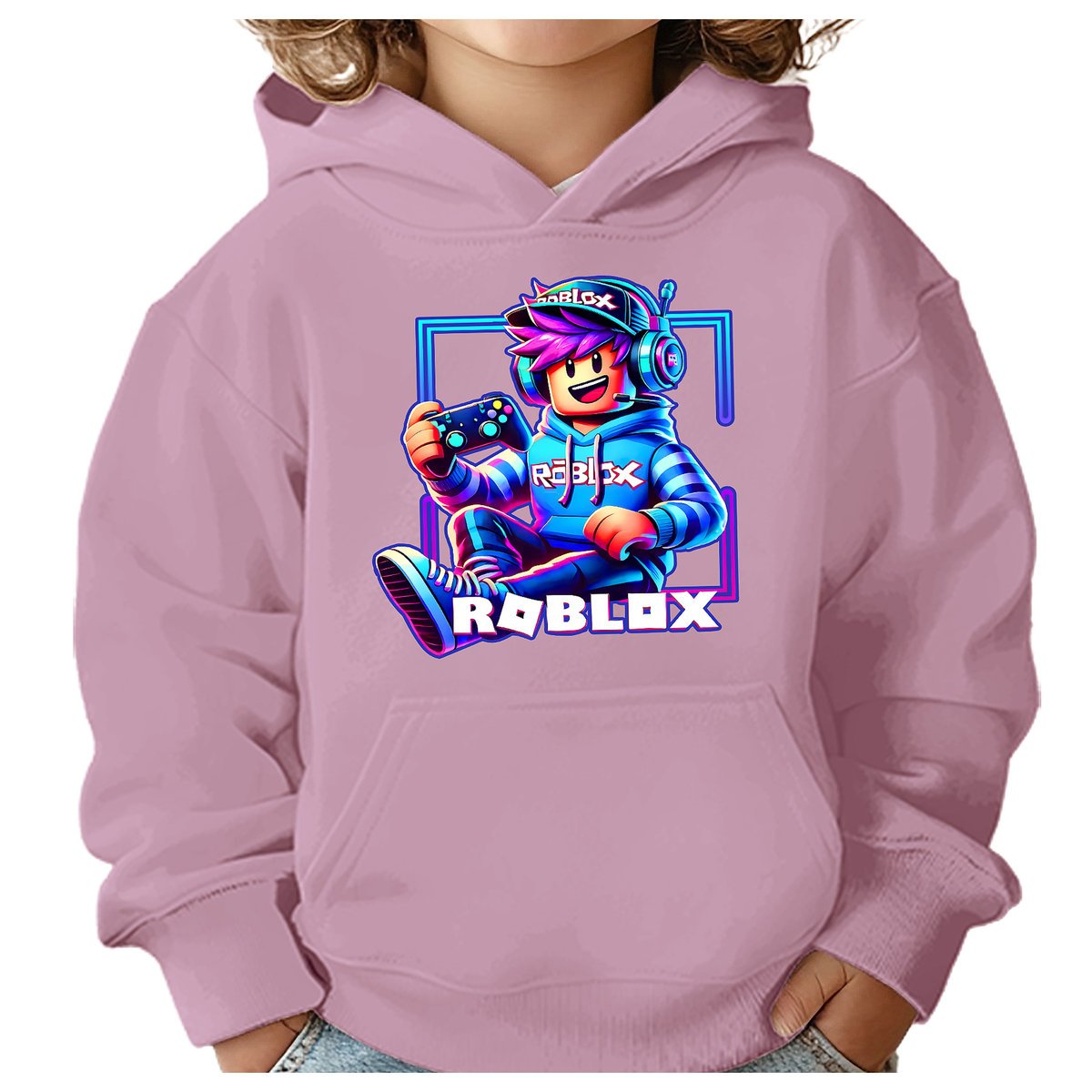 BLUZA DZIECIĘCA Z KAPTUREM ROBLOX GRACZ 104 DLA DZIECKA PREZENT