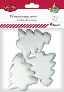 Dekoracje Styropianowe Choinki 7Cm 6Szt Titanum - Dekoratorstwo - miniaturka - grafika 1