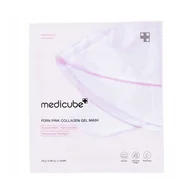 Maseczki do twarzy - Medicube PDRN Pink Collagen Firming Face Mask 28 g Hydrożelowa maska do twarzy, ulubieniec Hailey Bieber! - miniaturka - grafika 1
