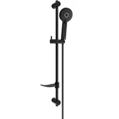 Zestawy prysznicowe - Mexen DF40 zestaw prysznicowy suwany, czarny - 785404582-70 - miniaturka - grafika 1