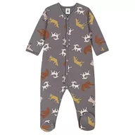 Śpiochy dla niemowląt - Petit Bateau Unisex Piżama dla niemowląt A090H Sleep Well Sleep, szara bongris/wielokolorowa, 6 miesięcy, Szary bongris/wielokolorowy, 6 miesi?cy - miniaturka - grafika 1