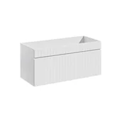 Szafki łazienkowe - Szafka Łazienkowa Wisząca Pod Umywalkę 100 cm 82-100-D-1S Iconic White Comad Alpejska Biel - miniaturka - grafika 1