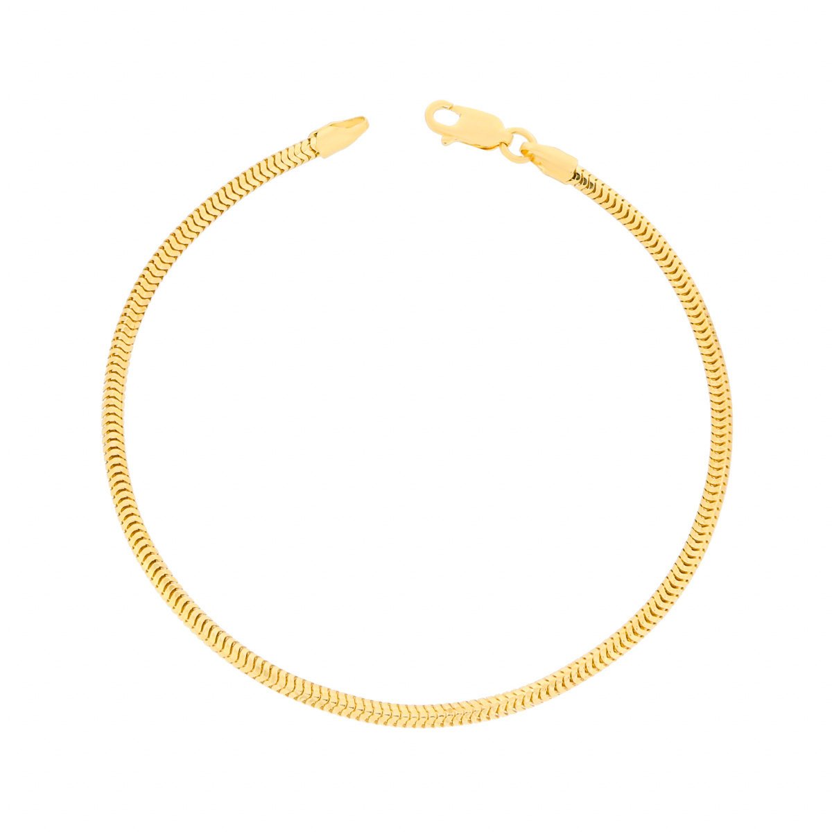 Złota bransoletka pełna Snake 20 cm pr. 585