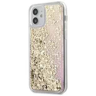 Guess GUHCP12SLG4GGPIGO iPhone 12 5,4" złoty/gold hardcase Gradient Liquid Glitter 4GGuess / GUE000862 - Etui i futerały do telefonów - miniaturka - grafika 1