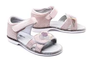Buty dla dziewczynek - WOJTYŁKO 2S40021 róż, sandały dziecięce, rozmiary 24-27 - Wojtyłko - miniaturka - grafika 1