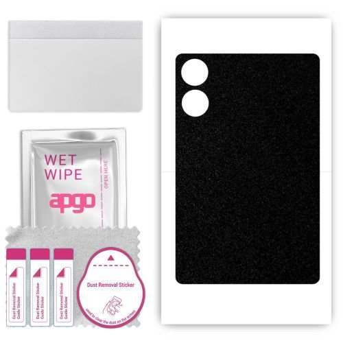 folia naklejka skórka strukturalna na TYŁ do Teclast P85T - Czarny Pastel Matowy Chropowaty Baranek - apgo SKINS