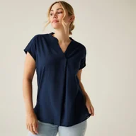 Koszule damskie - Regatta Damska koszula Rianne V-Neck Niebieski, Rozmiar: 38 - miniaturka - grafika 1