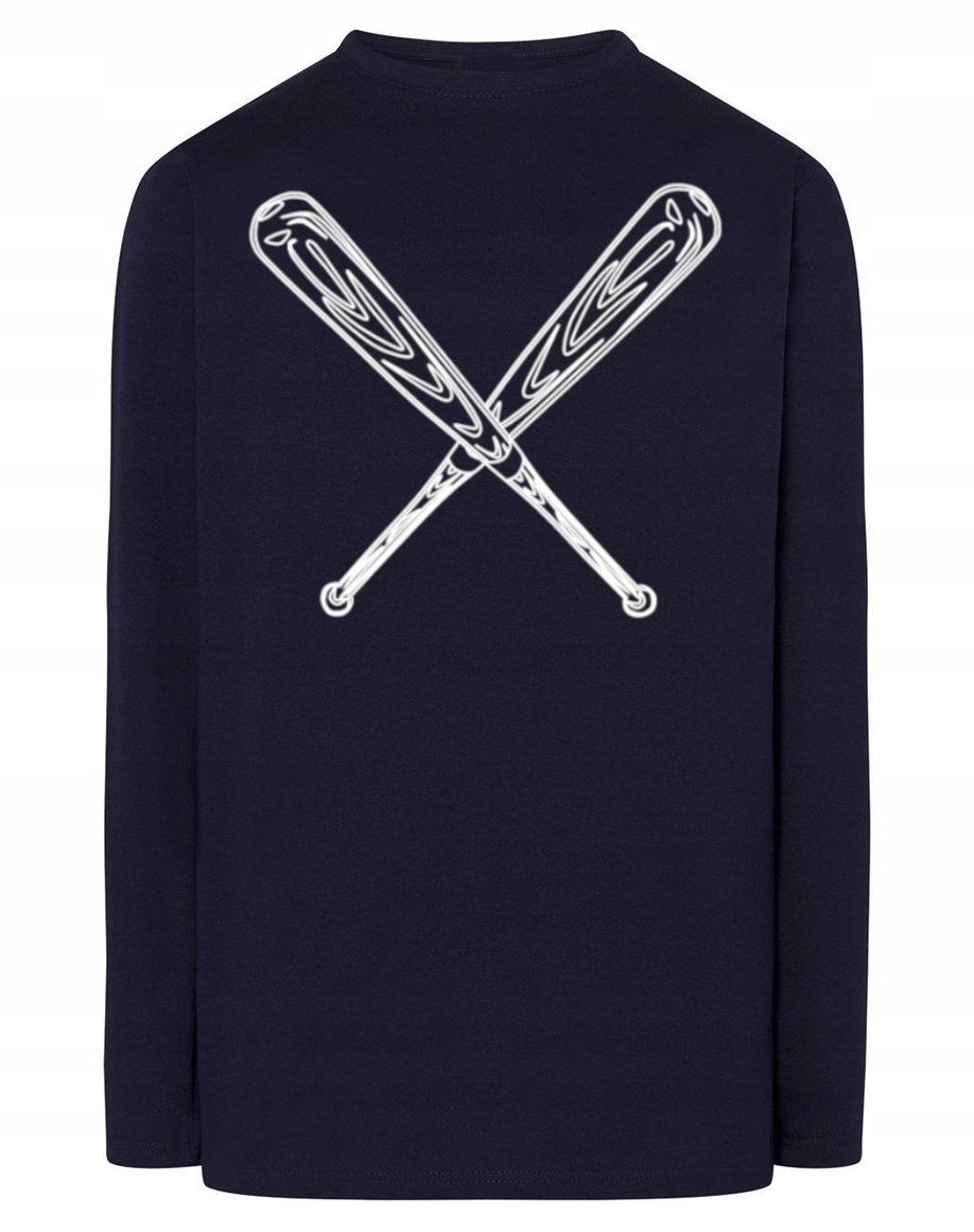 Longsleeve męski nadruk SPORT BASEBALL r.XS