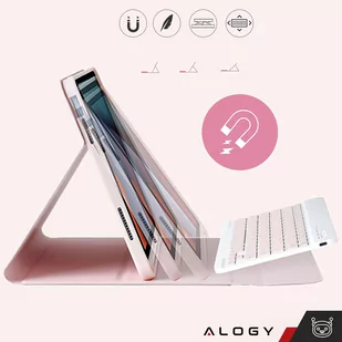 Etui ochronne z klawiatura bezprzewodowa Alogy Keyboard Case z miejscem na rysik do Apple iPad 10.9 2022 Różowe - Części i akcesoria do laptopów - miniaturka - grafika 2