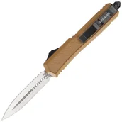 Noże - Nóż automatyczny Dulotec OTF Tactical Brown Aluminum, Satin 3Cr13MoV (K188A-BR) - miniaturka - grafika 1