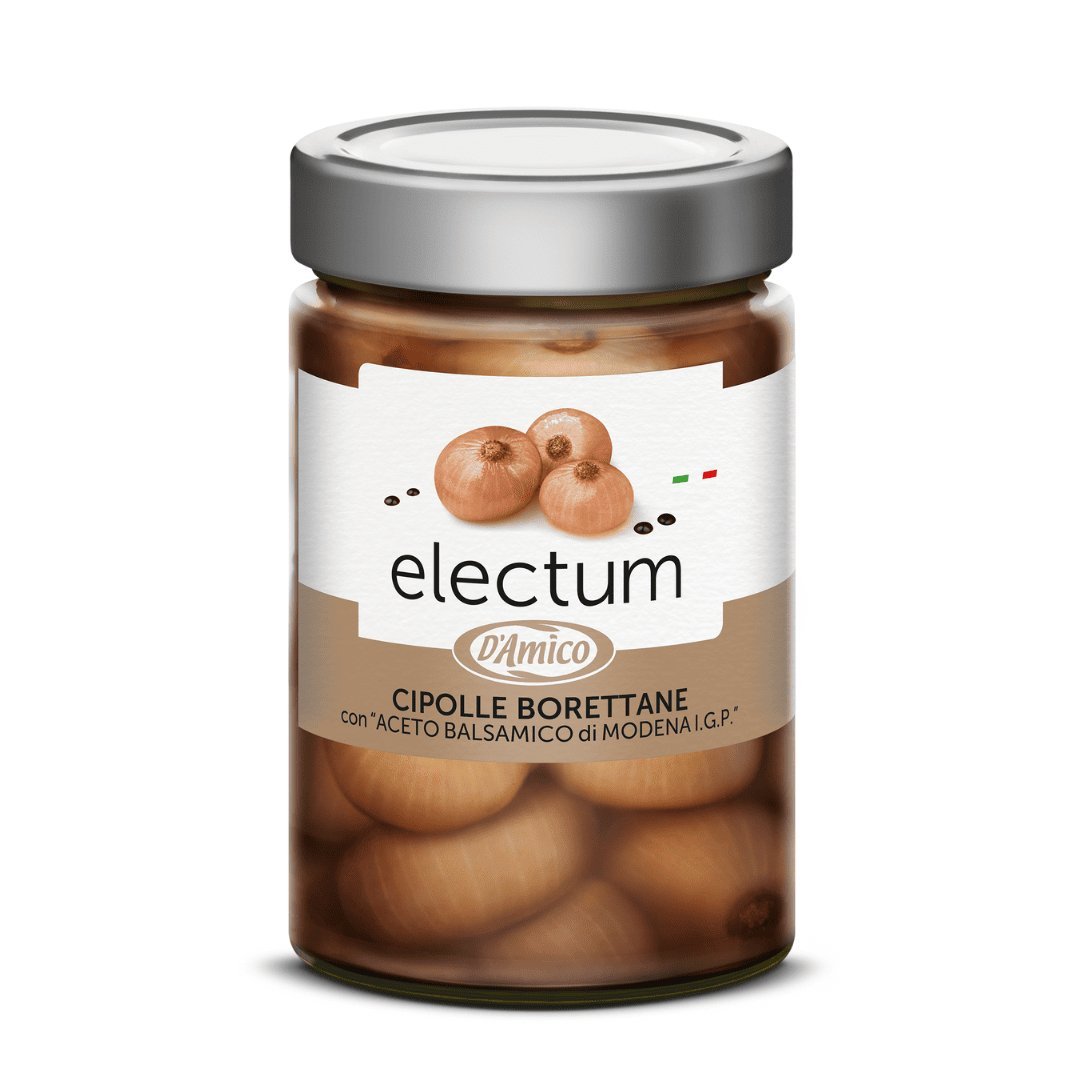 Cebulki Borettane w occie balsamicznym z Modeny IGP 310g D'Amico