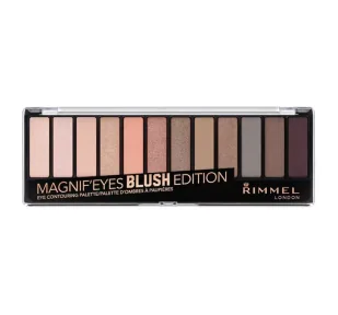 Rimmel MAGNIF'EYES - Eye Contouring Palette - Paleta 12 cieni do powiek - 002 BLUSH EDITION RIMCPBED - Pozostałe kosmetyki - miniaturka - grafika 2