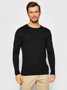 Swetry męskie - Selected Homme Sweter Rome 16079774 Czarny Regular Fit - miniaturka - grafika 1