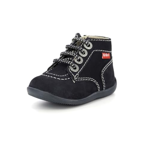 Kickers Unisex dziecięce kozaki Bonzip, niebieski - Niebieski Marine Perm 10-21 EU