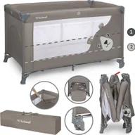 Łóżeczka i kojce - ŁÓŻeczko turystyczne dwupoziomowe kidwell blissy duo beige - miniaturka - grafika 1