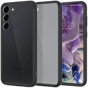 Spigen Etui Ultra Hybrid do Samsung Galaxy S23 Czarno-przezroczysty - Etui i futerały do telefonów - miniaturka - grafika 1