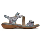 Sandały damskie - Sandały Rieker 659C7-90 - miniaturka - grafika 1