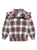 Bluzki dla dziewczynek - Steiff Bluzka w kolorze biało-czerwono-zielonym - miniaturka - grafika 1