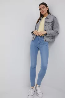 Kurtki damskie - Superdry kurtka jeansowa damska kolor szary przejściowa - grafika 1