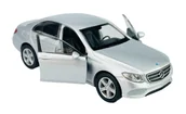 Samochody i pojazdy dla dzieci - WELLY 2016 MERCEDES-BENZ KLASA E SREBRNY 1:34 SAMOCHÓD NOWY METALOWY MODEL - miniaturka - grafika 1