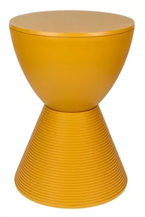 King Home Stołek TAMBURO pastelowy imbir polipropylen PC-051.GINGER - Taborety i hokery - miniaturka - grafika 1