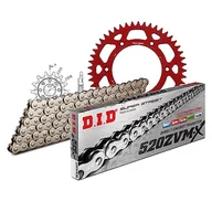 Części motocyklowe - Zestaw łańcuchów DID Alu 520ZVM-X / 114 nieskończenie czerwony do Honda CR R 250 ccm rok prod. 2006-2007 - miniaturka - grafika 1