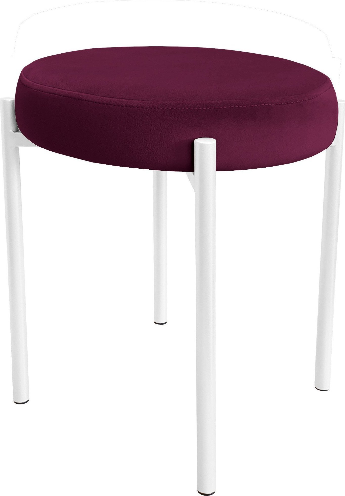 Atos TABORET DIOR STOŁEK LOFT metal podstawa biała MG02