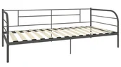 Łóżka - Szare metalowe łóżko pojedyncze 90x200 cm P0-L47 - miniaturka - grafika 1