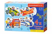 Puzzle - Castorland Puzzle konturowe 4w1, Exciting Jobs - wysyłka w 24h !!! - miniaturka - grafika 1