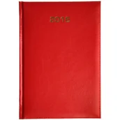 Kalendarze - Dazar Kalendarz książkowy 2018 A5 dzienny baladek czerwony - miniaturka - grafika 1