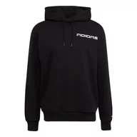 Bluzy męskie - adidas Męska bluza z kapturem z symbolem, czarny, S - miniaturka - grafika 1