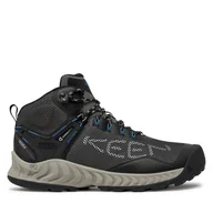 Buty trekkingowe męskie - Trekkingi Keen Nxis Evo Mid Wp 1026108 Szary - miniaturka - grafika 1