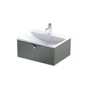 Szafka łazienkowa pod umywalkę Oristo Siena 60 cm zielony mat OR45-SD1S-60-17 - Szafki łazienkowe - miniaturka - grafika 1