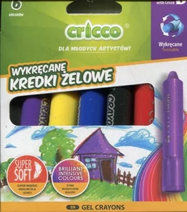 AMEX Kredki żelowo-pastelowe 3w1 kolorów CRICCO - Kredki, ołówki, pastele i pisaki - miniaturka - grafika 1