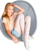 Rajstopy - Rajstopy dziecięce, mikrofibra brokatowe serca, białe, 40 DEN, 140-146 - miniaturka - grafika 1