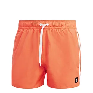 adidas, 3 paski Clx, kostium kąpielowy, aplikacja solarna, czerwony/biały, M, męski - Kąpielówki męskie - miniaturka - grafika 1