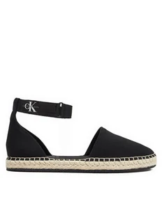 Calvin Klein Jeans Espadryle Ankle Espadrille Btw YW0YW01027 Czarny - Espadryle damskie - miniaturka - grafika 1