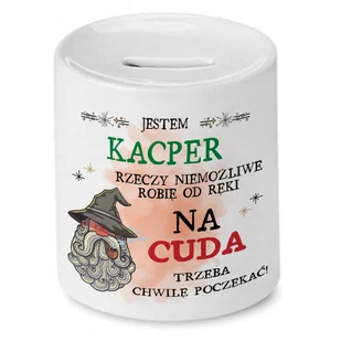 Skarbonka dla Kacpra na Urodziny na Prezent z Nadrukiem ze Zdjęciem - Skarbonki Skarbonka dla Kacpra na Urodziny na Prezent z Nadrukiem ze Zdjęciem - Skarbonki - miniaturka - grafika 1