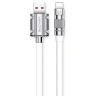 Kable USB - Kabel USB - Lightning WEKOME WDC-186 Wingle Series 1 m Biały - miniaturka - grafika 1